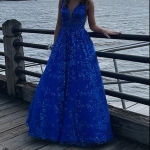 Prom dress! Size 0, Royal blue